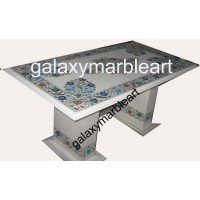 Beautiful marble dining table top with inlay work  66x36" WPRE-663601